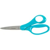 Fiskars Schülerschere, Schere für Kinder ab 12 Jahren, Rechtshändig, Gesamtlänge: 18 cm, Edelstahl-Klingen, Türkis, 1067855