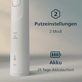 Philips Sonicare 5500 HX7119/01 weiß + 2. Handstück navy