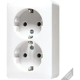 Jung Schuko-Steckdose 2-fach Weiß 2 St.