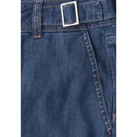 STREET ONE High Waist Wide Leg Jeans im Loose Fit Dark Blue Washed 28 - 28W / 26L
