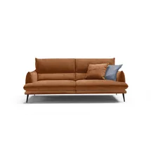 Egoitaliano 2,5-Sitzer FUNNY, hochwertiges und aktuelles Design, bequeme Rückenlehne, toller Sitzkomfort braun