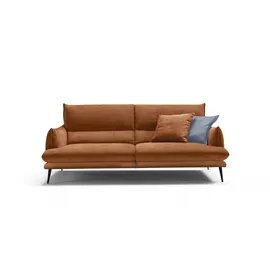Egoitaliano 2,5-Sitzer FUNNY, hochwertiges und aktuelles Design, bequeme Rückenlehne, toller Sitzkomfort braun