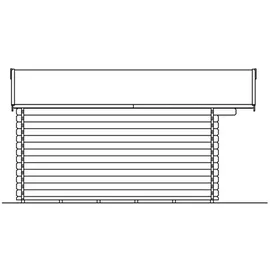 SKANHOLZ Trondheim 3,80 x 3,80 m natur