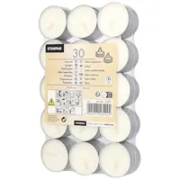 Starpak Teelicht 30 Teelichte Ø 37 mm · 16 mm weiss