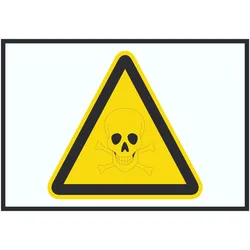 Vorsicht Giftige Stoffe Symbol Schild A1 (594x841mm)