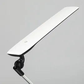 LINDBY LED Tischlampe 'Felipe' Dimmbar (Modern) in Alu 1-flammig Arbeitszimmerleuchte