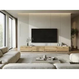 Home Affaire Vera TV-Schrank 300 cm Braun Kunststoff/Metall/Holzwerkstoff