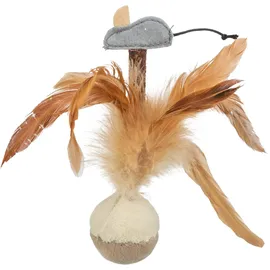 Trixie Steh-auf-Federball 15 cm mehrfarbig