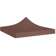 vidaXL Partyzelt-Dach 2 x 2 m Braun