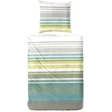 Primera Bettwäsche Perkal-Bettwäsche Summer Stripe, Perkal, 2 teilig, mit modernen Streifen grün