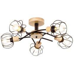 Envostar - Ylva 5 Deckenleuchte Oak/Black - cm - 29 cm