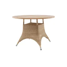 Zebra Technologies Zebra Tisch Savannah ¦ holzfarben ¦ Maße (cm): H: 75 Ø: 110