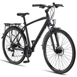 Licorne Bike Premium Touring Trekking Bike in 28 Zoll - Fahrrad für Jungen, Mädchen, Damen und Herren - 21 Gang-Schaltung - Crossbike