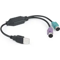 Gembird PS/2-Kabel m 2x 6-p Mini-DIN USB A Schwarz