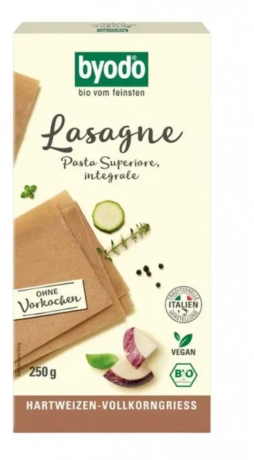 Byodo Lasagne Vollkorn integrale bio