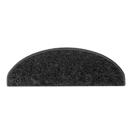 vidaXL Treppenmatten Schwarz 65x21x4 cm