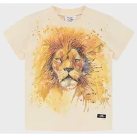 Hust & Claire - T-Shirt Arthur Lion in sand, Gr.116,