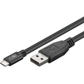 goobay 55467 USB Kabel 0,5 m USB 2.0 USB C USB A Schwarz