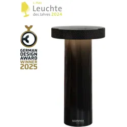 VOLUME retro Akku-Tischleuchte In- und Outdoor schwarz