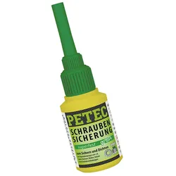 PETEC 93010 Schraubensicherung Superfest Grün Flasche 10g Schrauben Sicherung