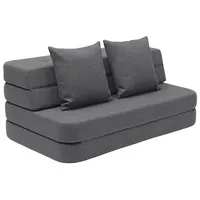 KlipKlap Kindersofa 3 Fold Sofa XL Soft / Klappsofa blau