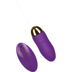 Funk-Vibro-Ei aus Silikon, 8,5 cm, violett