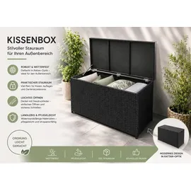 teicogroup Kissenbox 300L 50 x 62 cm Schwarz