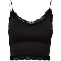 Only ONLVICKY LACE SEAMLESS CROPPED TOP Schwarz M