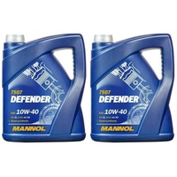 Mannol Defender 10W40 A3/B3 Teilsynthetisches Motorenöl, 10 Liter