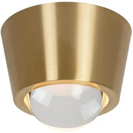 LUCIDE RIGON - Deckenleuchte - Ø 9 cm - LED - 1x7W 3000K - Mattes Gold/Messing