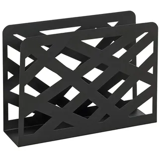 Haku-Möbel HAKU Möbel Zeitungsständer 44596 schwarz Metall, DIN A4