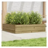vidaXL Pflanzkübel 100x100x23 cm Kiefernholz Imprägniert - Braun