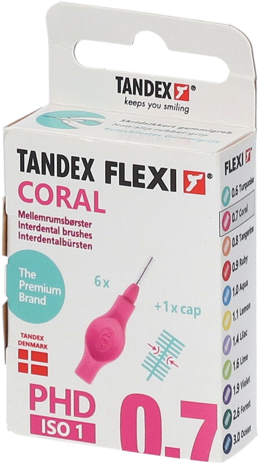 TANDEX FLEXI® Interdentale Borstel Fuchsia Micro Fine 2.50 mm / 0.70 mm 6 pc(s) brosse(s) à dents