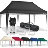 tillvex Faltpavillon 3 x 6 m inkl. 3 Seitenteile Beige