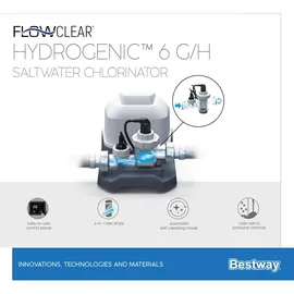 BESTWAY Flowclear Salzwasser-Chlorinator Hydrogenic 6 g/h