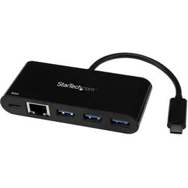 Startech StarTech.com 3 Port USB 3.0 Hub mit Gigabit Ethernet und Stromversorgung - USB Hub mit GbE PD 2.0