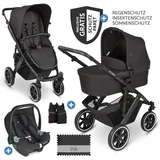 ABC-Design ABC Design 3in1 Kinderwagen-Set Salsa 4 Air - inkl. Babywanne OneSize - Schwarz