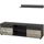 Vicco Wohnwand Berno, Schwarz/sandeiche, 2 Teile, Vicco