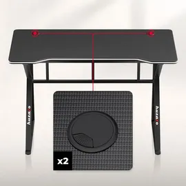 huzaro Schreibtisch Hero 1.6 Schwarz