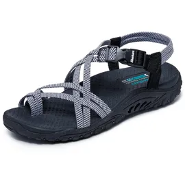 SKECHERS Reggae - Irie Mon Damen Schwarz/Weiß 39