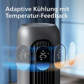 Philips CX7550/01 30 cm Turmventilator Dunkelgrau/Metall