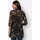 Classic Basics Longbluse schwarz-ocker-bedruckt 46