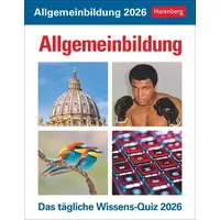 Harenberg Allgemeinbildung Tagesabreißkalender 2026 - Das tägliche Wissens-Quiz