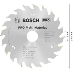 BOSCH Standard for Multi Material Kreissägeblatt 1 St.