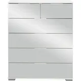 Livetastic Kommode, Weiß, Metall, 6 Schubladen, 82x102x42 cm, BQ - Bündnis für Qualität, Made in Germany, DIN EN ISO 9001, Beimöbel erhältlich, Wohnzimmer, Kommoden & Sideboards, Kommoden