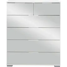 Livetastic Kommode, Weiß, Metall, 6 Schubladen, 82x102x42 cm, BQ - Bündnis für Qualität, Made in Germany, DIN EN ISO 9001, Beimöbel erhältlich, Wohnzimmer, Kommoden & Sideboards, Kommoden