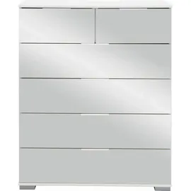 Livetastic Kommode, Weiß, Metall, 6 Schubladen, 82x102x42 cm, BQ - Bündnis für Qualität, Made in Germany, DIN EN ISO 9001, Beimöbel erhältlich, Wohnzimmer, Kommoden & Sideboards, Kommoden