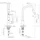 Dornbracht Sync Einhebelmischer Pull-down mit Brausefunktion schwenkbar, Ausladung 240mm, 33875895-09,