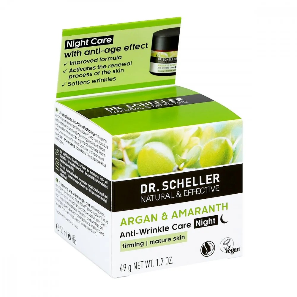 Dr.scheller Argan&amaranth Anti-falten Pfl.nacht