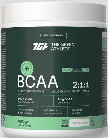 The Green Athlete BCAA 2:1:1 Vegan Geschmacksneutral 400g